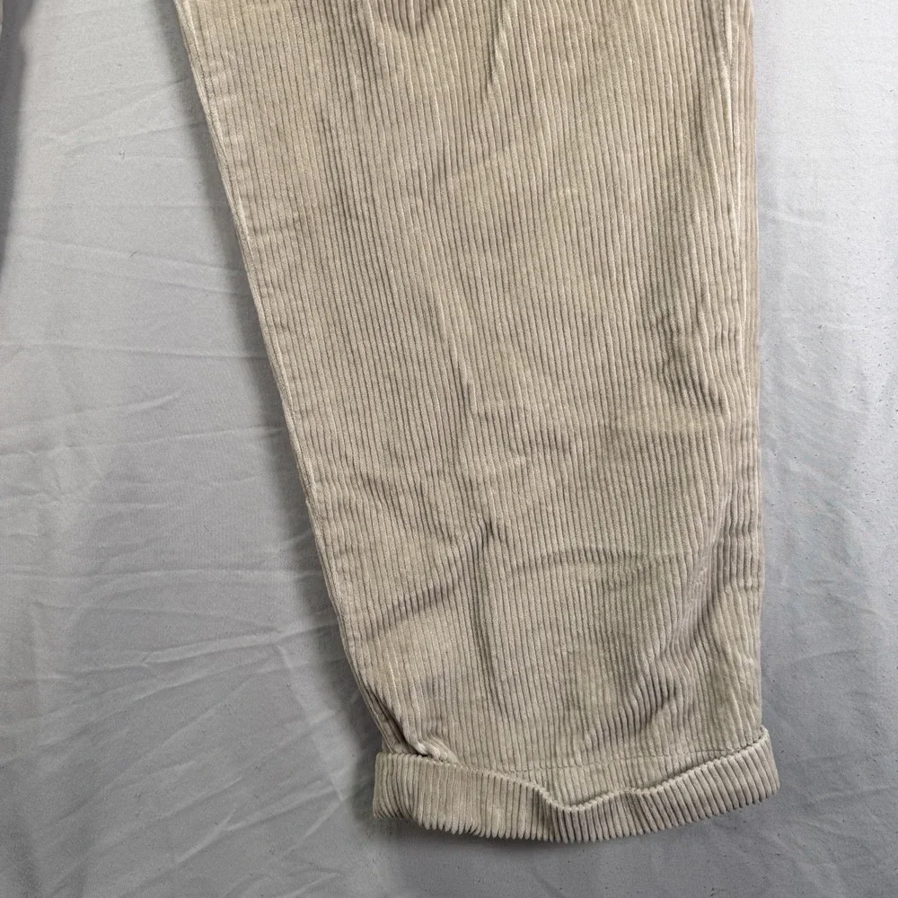 Nautica Corduroy Pants Mens 34x32 Brown Rigger Wide Whale Rayon Cotton